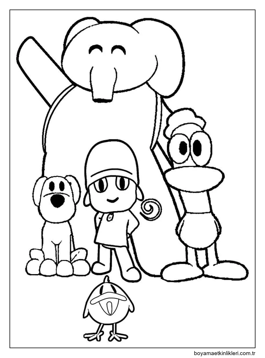 Pocoyo ve Arkadaşlarını Çizmek