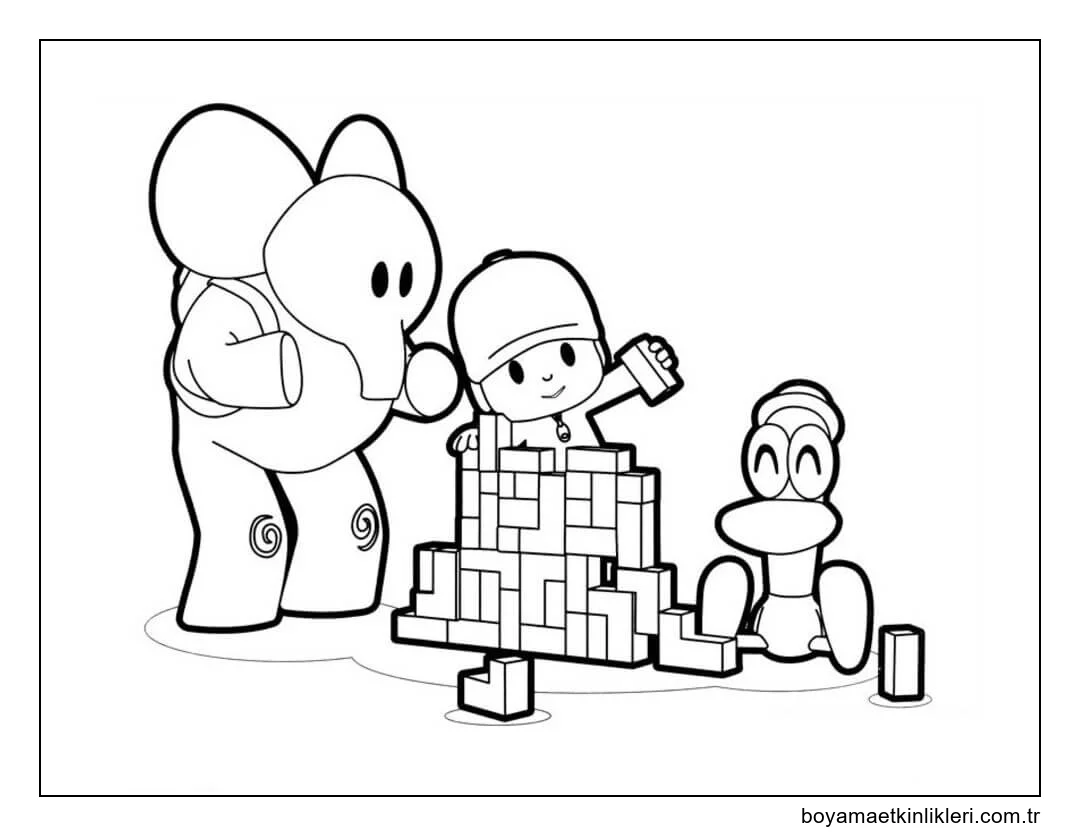 Pocoyo ve Lego Oynayan Arkadaşlar