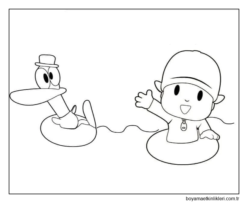 Pocoyo ve Pato Yüzme