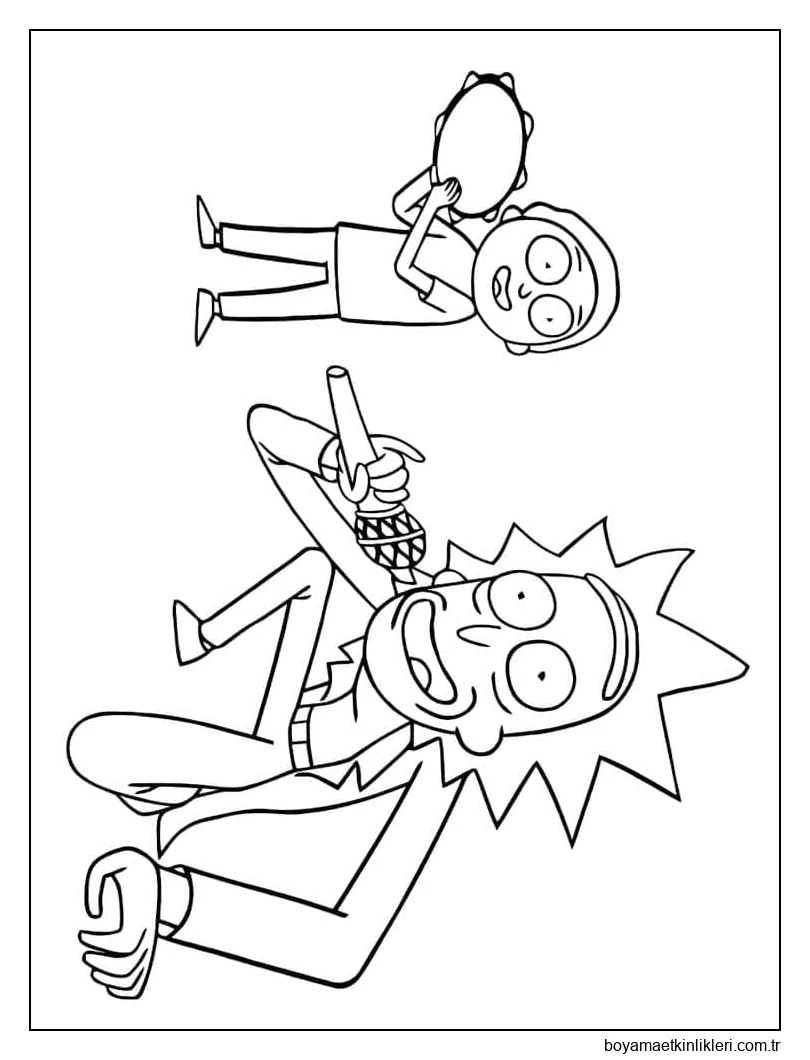 Rick ve Morty Sayfası Ücretsiz Güzel