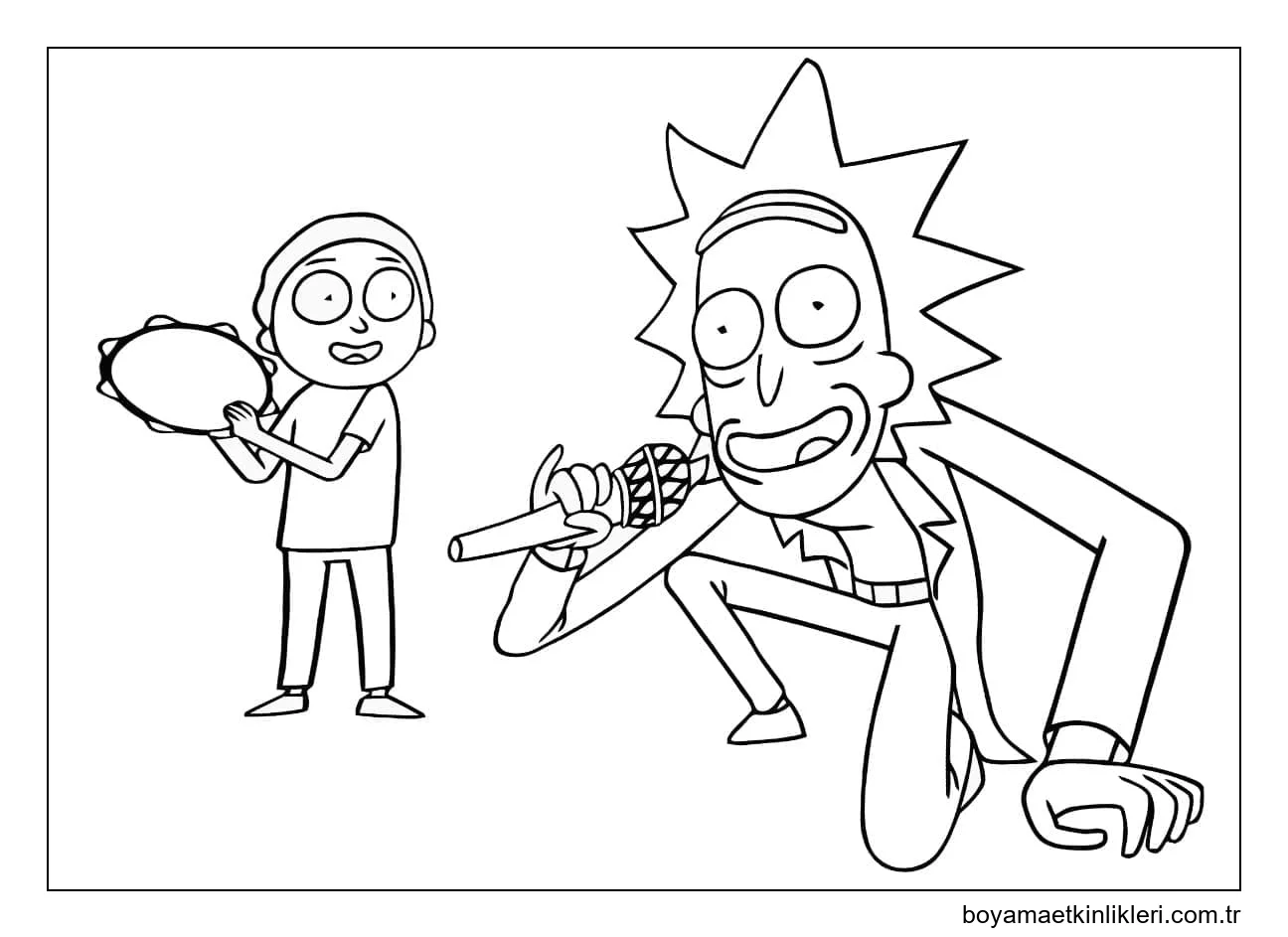 Rick ve Morty Ücretsiz Yazdırılabilir