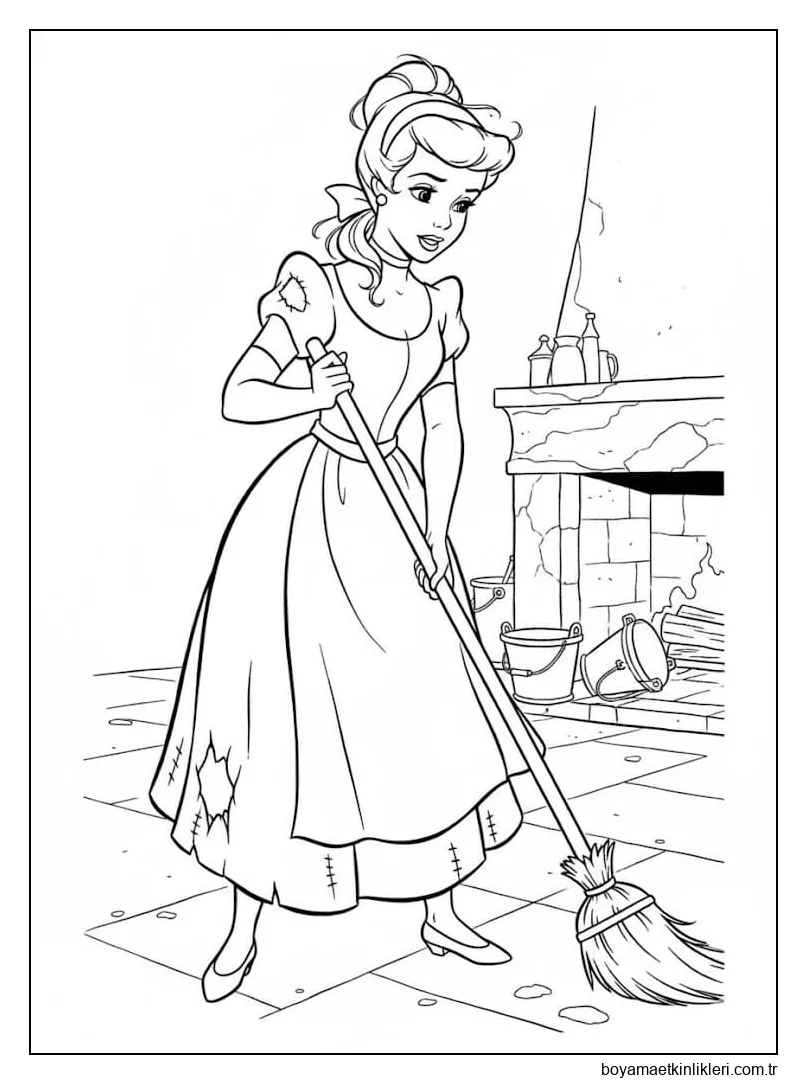 Sindirella çocuklar için yazdırılabilir