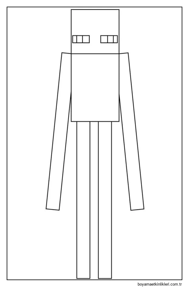 Slender Man'in basit bir resmi