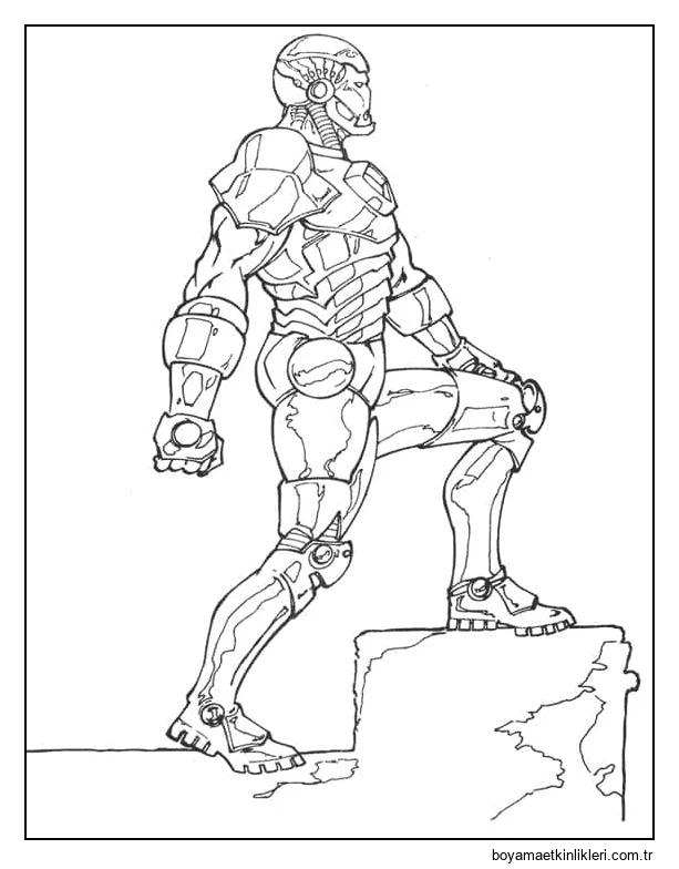 Süper Kahraman Demir Adam Yazdırılabilir
