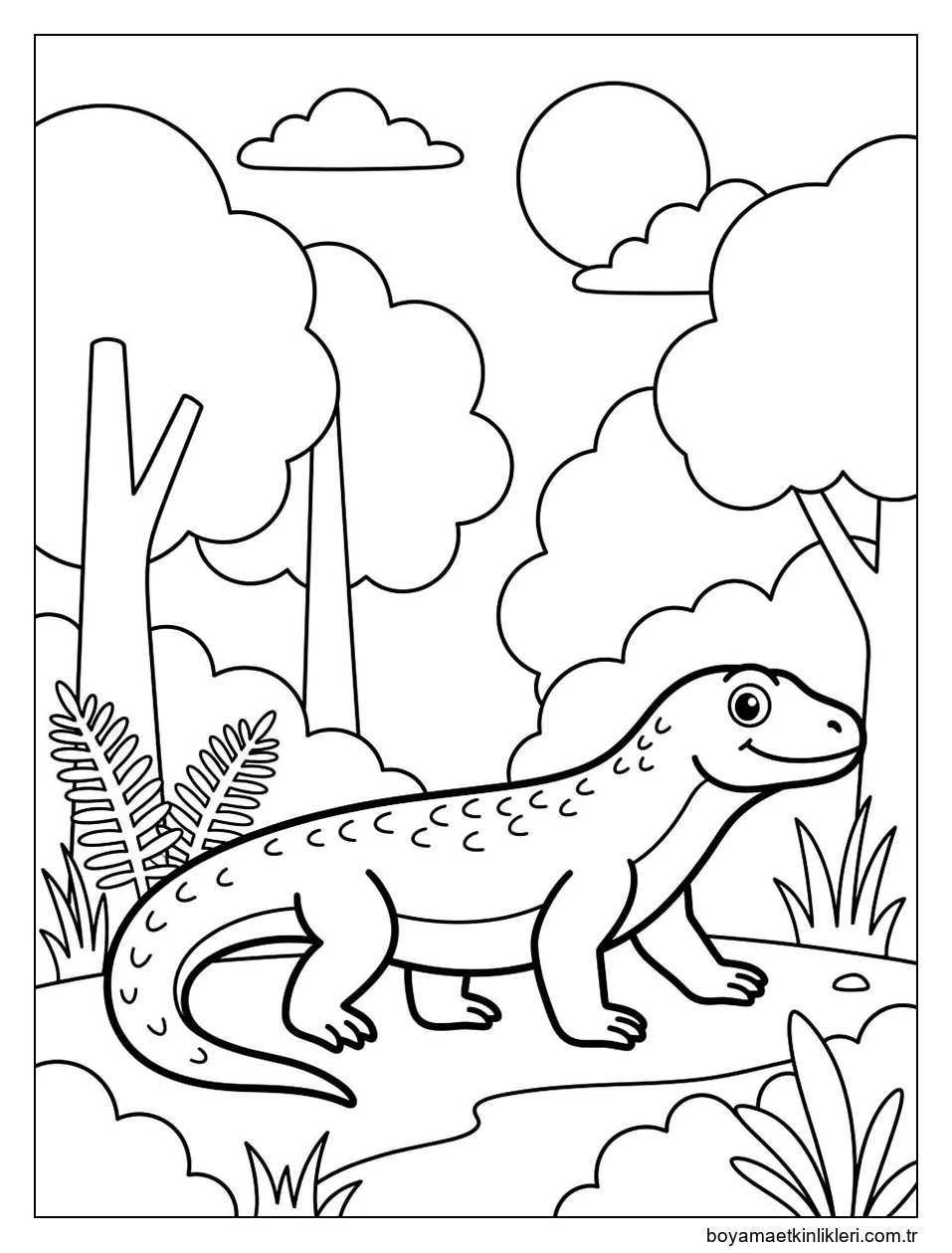 Temel Komodo Ejderi Çizim