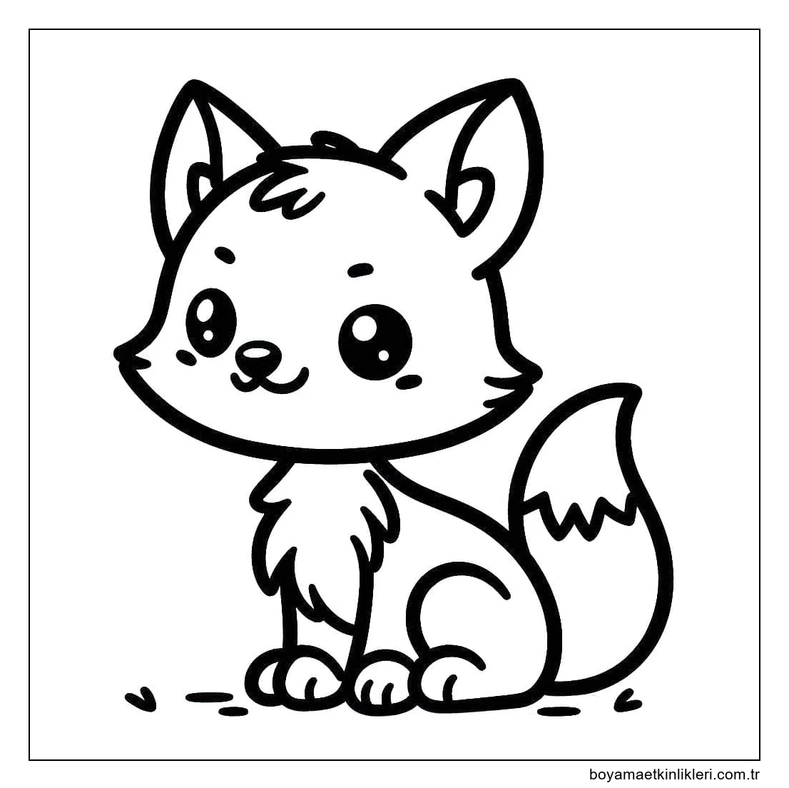 Tilkiyi sevimli çiz