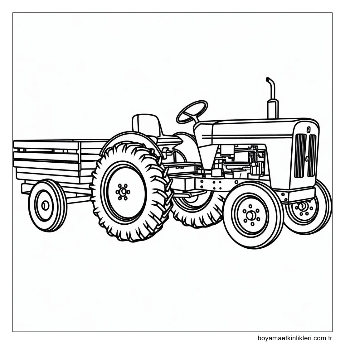 Traktör 4 Çiz