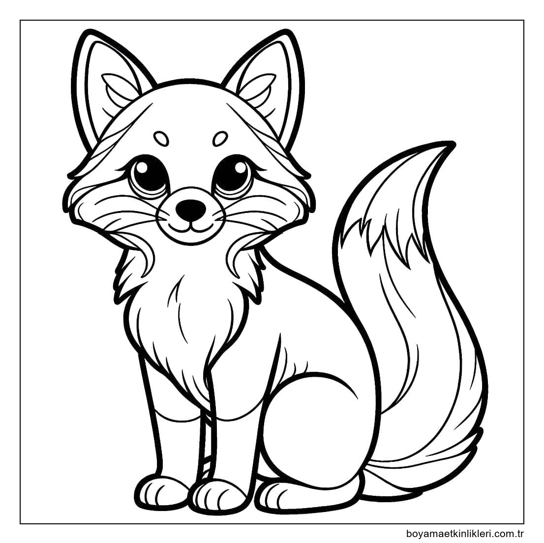 Ücretsiz tilki çizimi