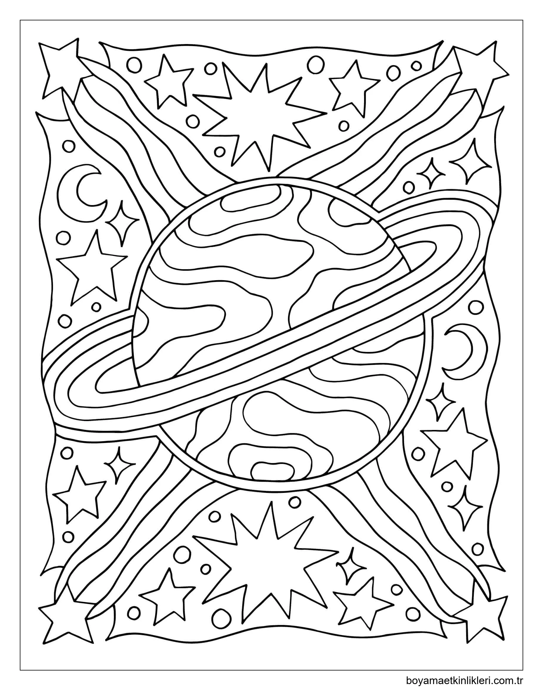 Uzayda Gezegen Mandala