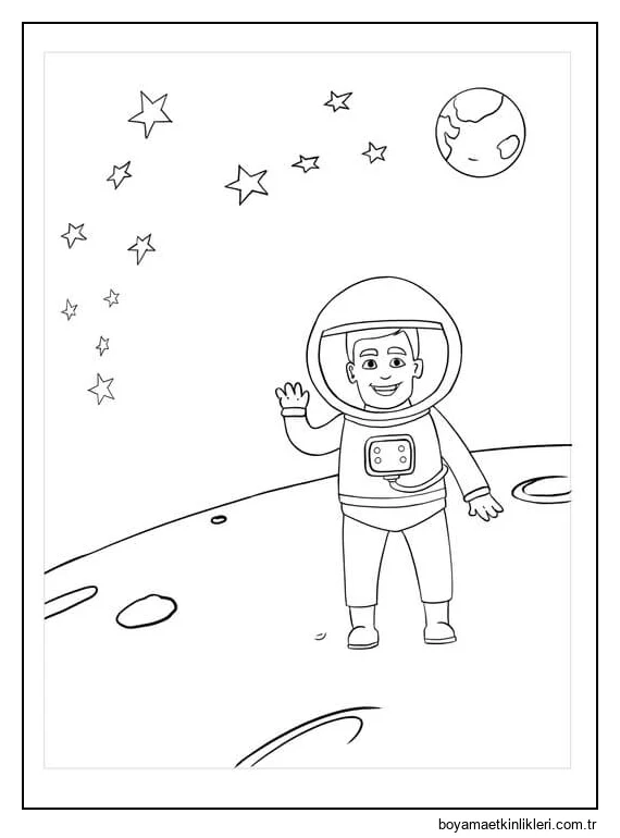 Uzayda Gülen Astronot