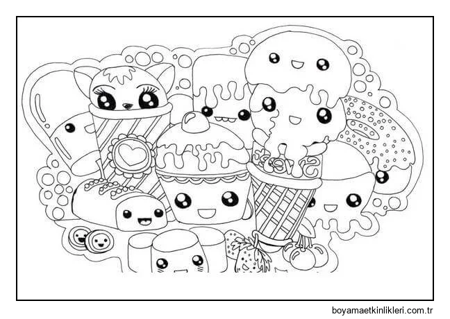 Yemek Eğlencesi Kawaii