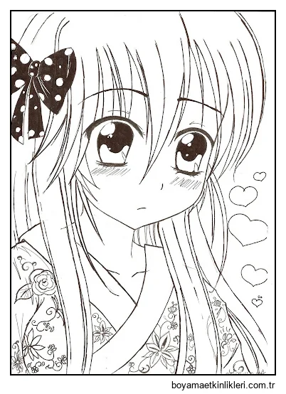 Yüz Anime Kız Kawaii